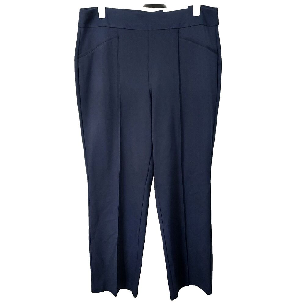 NWT Cato Est 1946 Classic Navy Blue Straight Leg Pants Size 18/20W Pull On